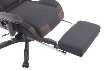 Gaming Stoel Lorenzo XFM Bruin Stof met Voetsteun en Massagefunctie