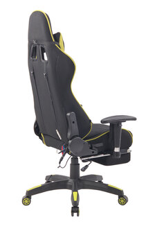 Gaming Stoel Lorenzo XFM Groen Stof met Voetsteun en Massagefunctie