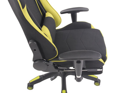 Gaming Stoel Lorenzo XFM Groen Stof met Voetsteun en Massagefunctie