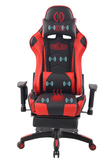 Gaming Stoel Lorenzo XFM Rood met Voetsteun en Massagefunctie