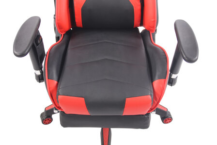Gaming Stoel Lorenzo XFM Rood met Voetsteun en Massagefunctie