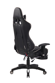 Gaming Stoel Lorenzo XFM Wit met Voetsteun en Massagefunctie