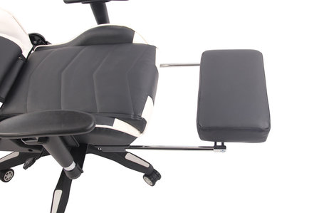 Gaming Stoel Lorenzo XFM Wit met Voetsteun en Massagefunctie