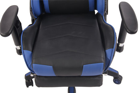 Gaming Stoel Lorenzo XFM Blauw met Voetsteun en Massagefunctie