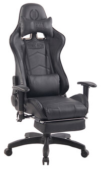 Gaming Stoel Lorenzo XFM Zwart met Voetsteun en Massagefunctie