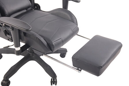 Gaming Stoel Lorenzo XFM Zwart met Voetsteun en Massagefunctie