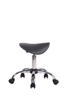 Ergonomische zadelkruk / kapperskruk Melinda Grijs