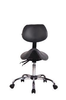 Ergonomische zadelkruk / kapperskruk Melissa Grijs