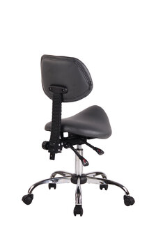 Ergonomische zadelkruk / kapperskruk Melissa Grijs