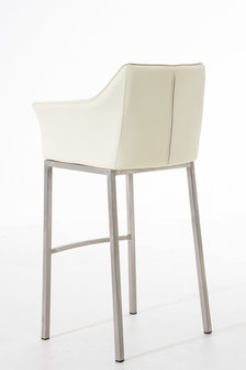 Barkruk Damaso Kunstleer Creme,Metaal