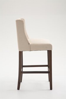 Barkruk Cissindri Stof Creme,antik-dunkel