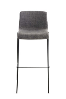 Barkruk Heovor Stof 4 pootframe Grijs,Zwart