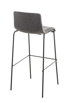 Barkruk Heovor Stof 4 pootframe Grijs,Zwart