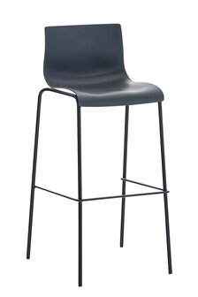 Set van 2 barkrukken Heovor kunststof Grijs,Zwart