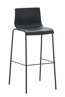 Set van 2 barkrukken Heovor kunststof Zwart,Zwart