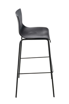 Set van 2 barkrukken Heovor kunststof Zwart,Zwart