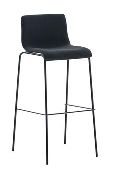 Set van 2 barkrukken Heovor Stof Zwart,Zwart