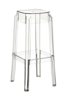 Set van 2 barkrukken Fix transparent, 