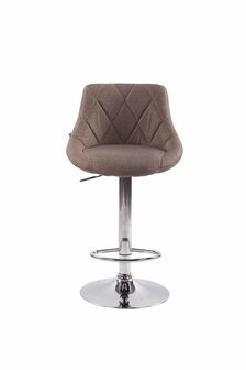 Set van 2 barkrukken Lozia Stof Taupe