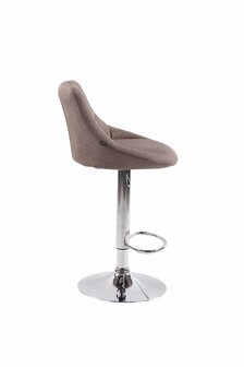 Set van 2 barkrukken Lozia Stof Taupe
