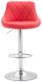 Set van 2 barkrukken Lozia, kunstleer Rood