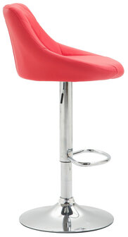 Set van 2 barkrukken Lozia, kunstleer Rood