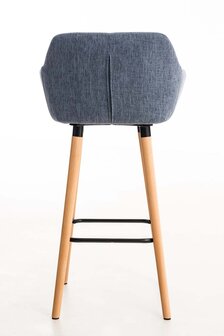 Set van 2 Barkrukken Grint stof Blauw