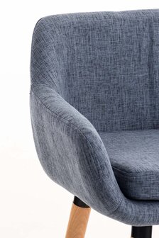 Set van 2 Barkrukken Grint stof Blauw