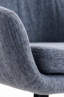 Set van 2 Barkrukken Grint stof Blauw