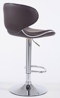 Set van 2 barkrukken Lis Vigis kunstleer Bruin,Chroom