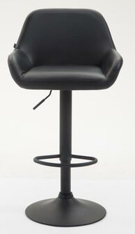 Set van 2 barkrukken Brigi kunstleer Zwart,Zwart
