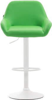 Barkruk Brigi Kunstleer Groen,Wit