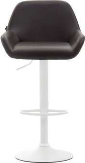 Barkruk Brigi Kunstleer Bruin,Wit