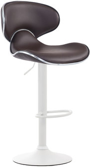 Barkruk Lis Vigis Kunstleer Bruin,Wit