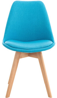 Set van 4 eetkamerstoelen Lenaris t&uuml;rkis,Stoff, 
