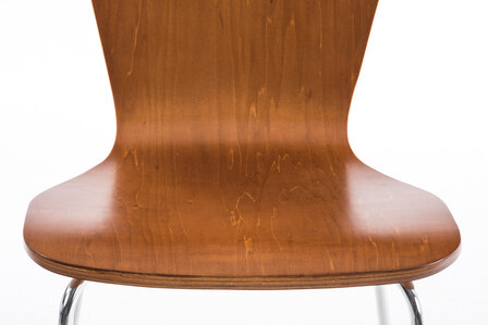 2x bezoekersstoelen Oaran Bruin