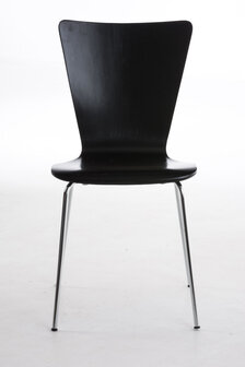 4x bezoekersstoel Oaran Zwart