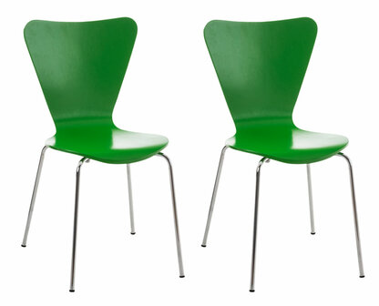 2x bezoekersstoel Colista Groen
