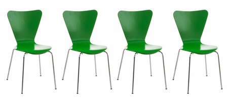 4x bezoekersstoel Colista Groen