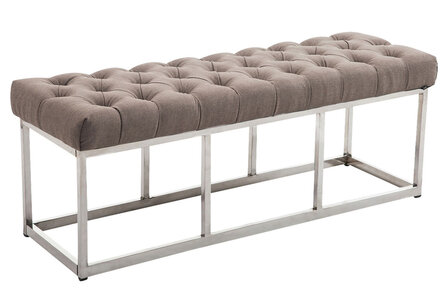 Bank Uman E stof Taupe,120 cm