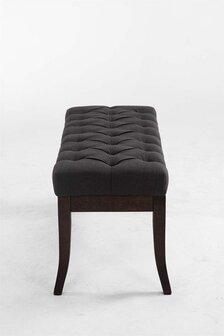 Bank Remsas stof Grijs,100 cm