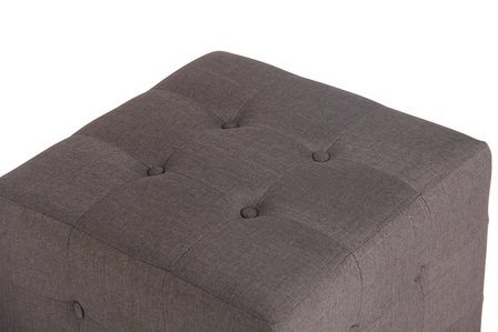 Hocker Melbuorne stof Grijs