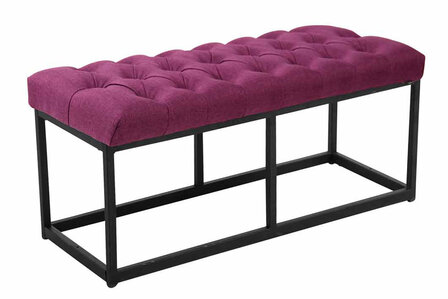 Bank Uman B stof Paars,100 cm