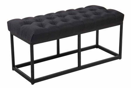 Bank Uman B stof Zwart,100 cm