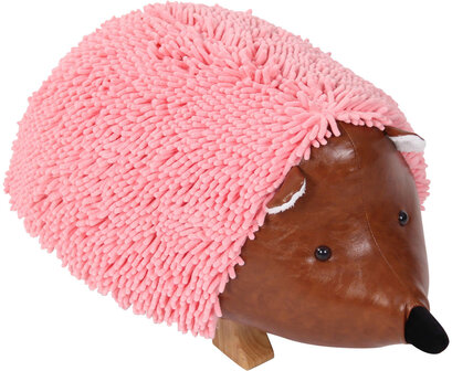 Kinderpoef Aringi kunstleer pink, 