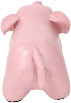 Kinderpoef Almine Kunstleer pink, 