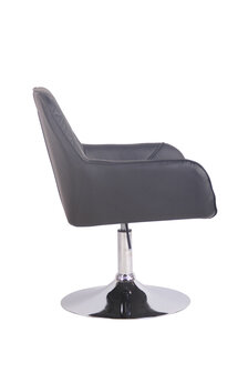 Lounger Wollingten kunstleer Zwart,Chroom