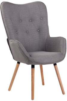 Lounger Oshfard Stof Grijs,natura
