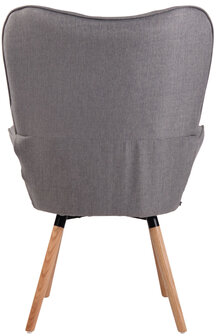Lounger Oshfard Stof Grijs,natura