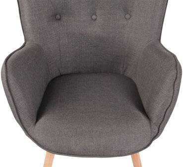 Lounger Oshfard Stof Grijs,natura